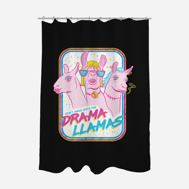 Drama Llamas-None-Polyester-Shower Curtain-hbdesign