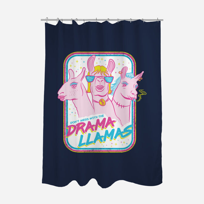 Drama Llamas-None-Polyester-Shower Curtain-hbdesign