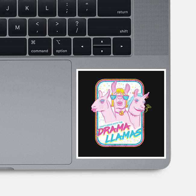 Drama Llamas-None-Glossy-Sticker-hbdesign