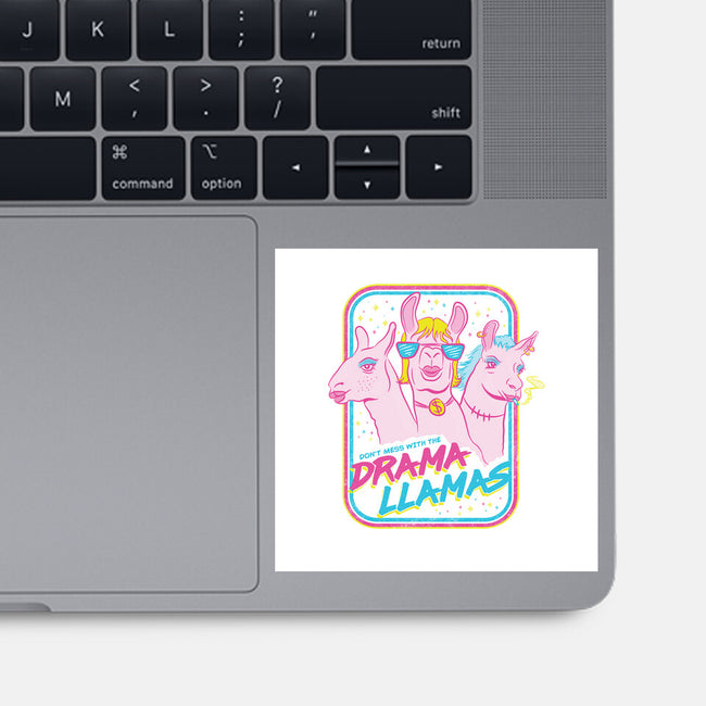 Drama Llamas-None-Glossy-Sticker-hbdesign