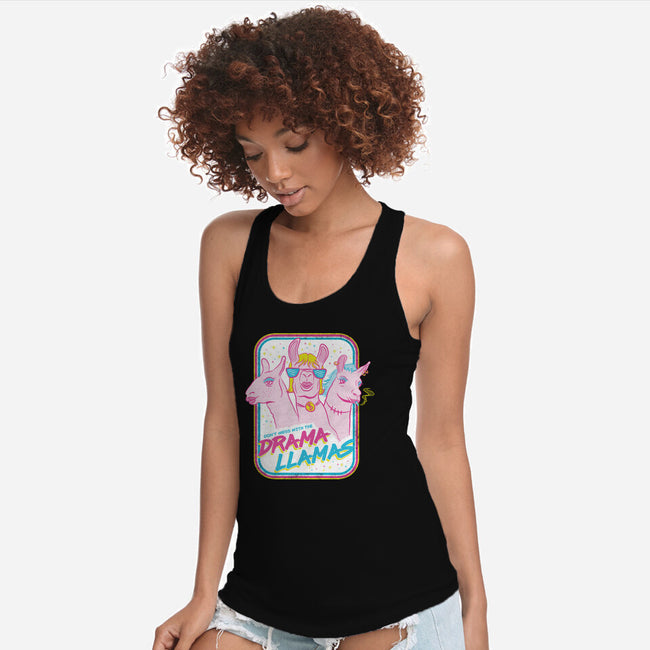 Drama Llamas-Womens-Racerback-Tank-hbdesign