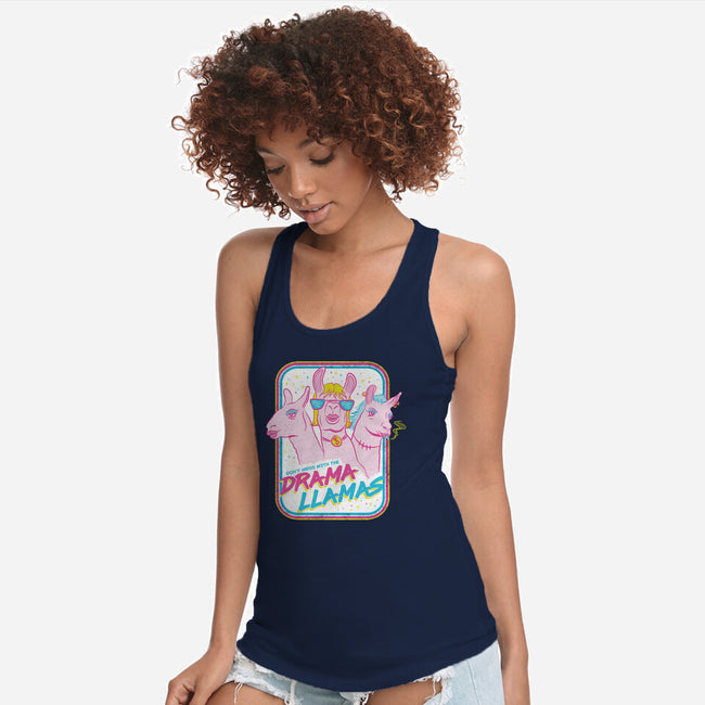 Drama Llamas-Womens-Racerback-Tank-hbdesign