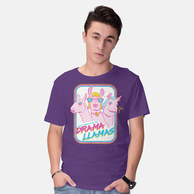 Drama Llamas-Mens-Basic-Tee-hbdesign