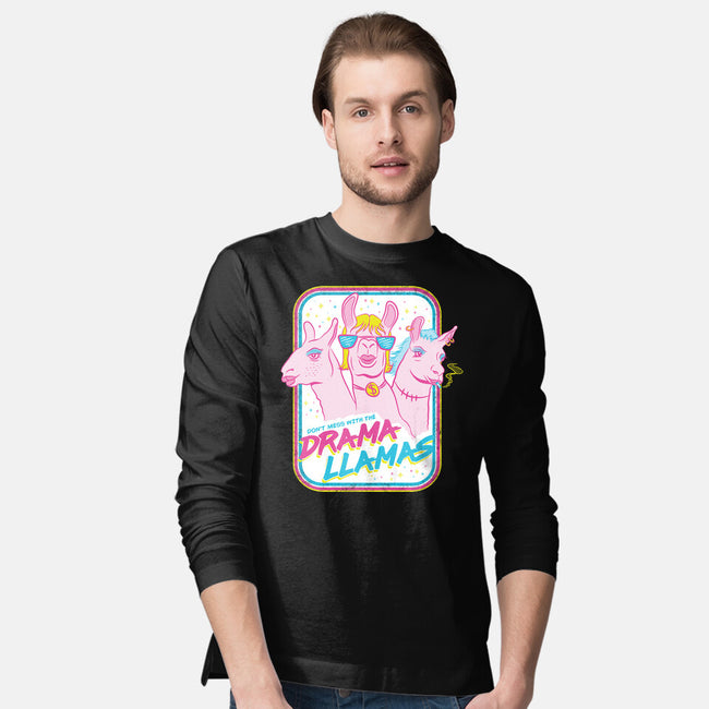 Drama Llamas-Mens-Long Sleeved-Tee-hbdesign