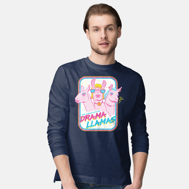 Drama Llamas-Mens-Long Sleeved-Tee-hbdesign