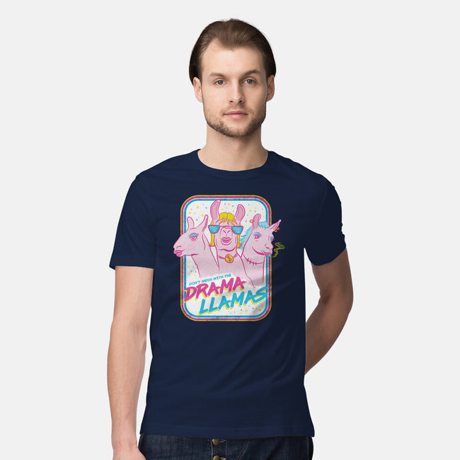 Drama Llamas-Mens-Premium-Tee-hbdesign