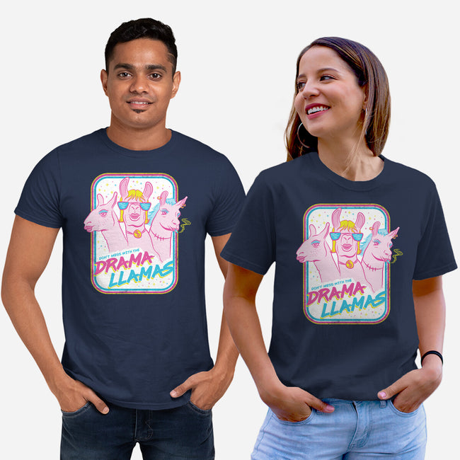 Drama Llamas-Unisex-Basic-Tee-hbdesign
