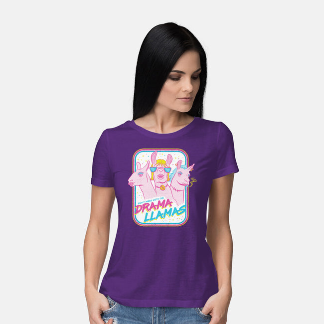 Drama Llamas-Womens-Basic-Tee-hbdesign