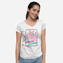 Drama Llamas-Womens-V-Neck-Tee-hbdesign