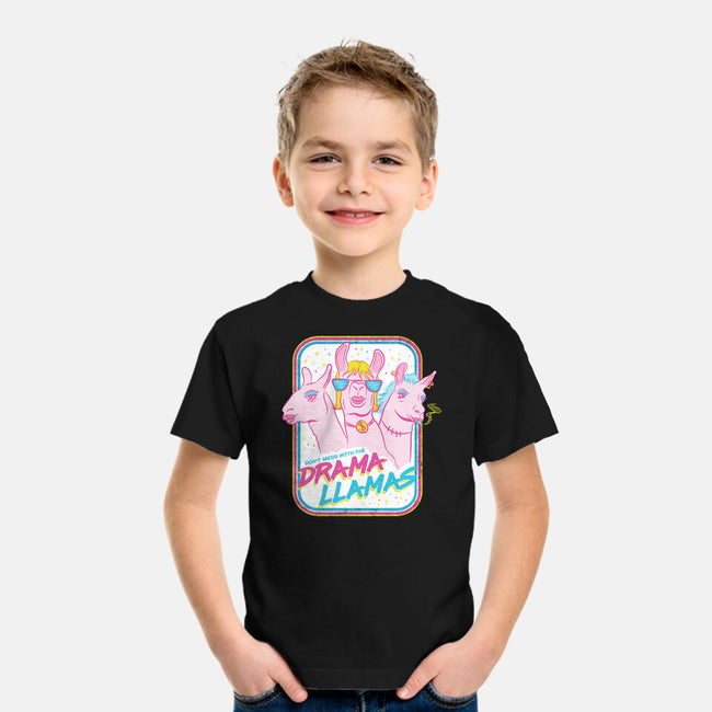 Drama Llamas-Youth-Basic-Tee-hbdesign