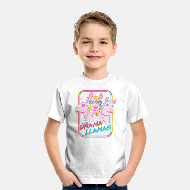 Drama Llamas-Youth-Basic-Tee-hbdesign