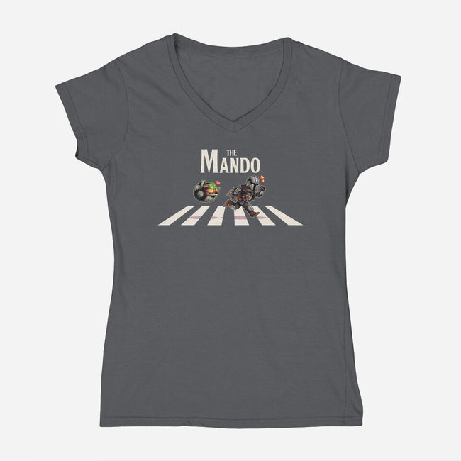 The Mando-Womens-V-Neck-Tee-2DFeer