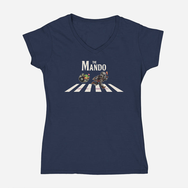 The Mando-Womens-V-Neck-Tee-2DFeer
