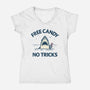 Free Candy No Tricks-Womens-V-Neck-Tee-BridgeWalker