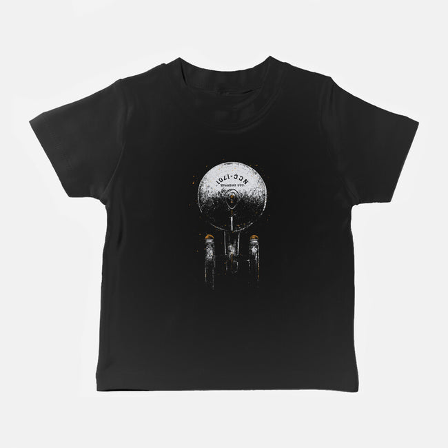 Boldly Go Starship-Baby-Basic-Tee-xMorfina