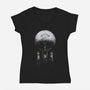 Boldly Go Starship-Womens-V-Neck-Tee-xMorfina