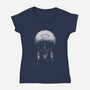 Boldly Go Starship-Womens-V-Neck-Tee-xMorfina