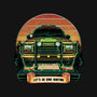 Dino Hunting Sunset-Youth-Basic-Tee-glitchygorilla