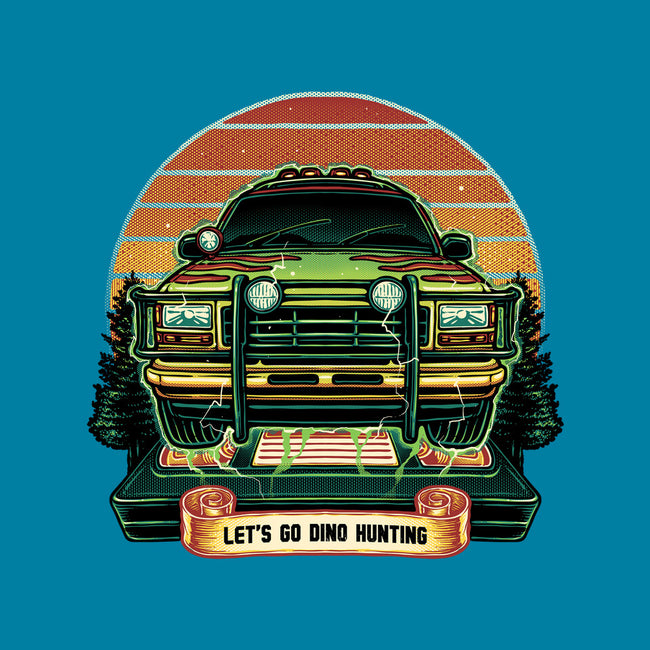 Dino Hunting Sunset-None-Matte-Poster-glitchygorilla