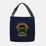 Dino Hunting Sunset-None-Adjustable Tote-Bag-glitchygorilla