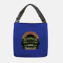 Dino Hunting Sunset-None-Adjustable Tote-Bag-glitchygorilla