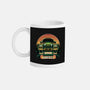 Dino Hunting Sunset-None-Mug-Drinkware-glitchygorilla