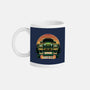 Dino Hunting Sunset-None-Mug-Drinkware-glitchygorilla