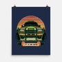 Dino Hunting Sunset-None-Matte-Poster-glitchygorilla