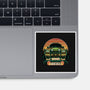 Dino Hunting Sunset-None-Glossy-Sticker-glitchygorilla