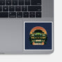 Dino Hunting Sunset-None-Glossy-Sticker-glitchygorilla
