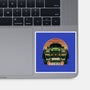 Dino Hunting Sunset-None-Glossy-Sticker-glitchygorilla