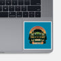 Dino Hunting Sunset-None-Glossy-Sticker-glitchygorilla