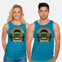 Dino Hunting Sunset-Unisex-Basic-Tank-glitchygorilla