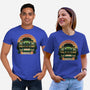 Dino Hunting Sunset-Unisex-Basic-Tee-glitchygorilla
