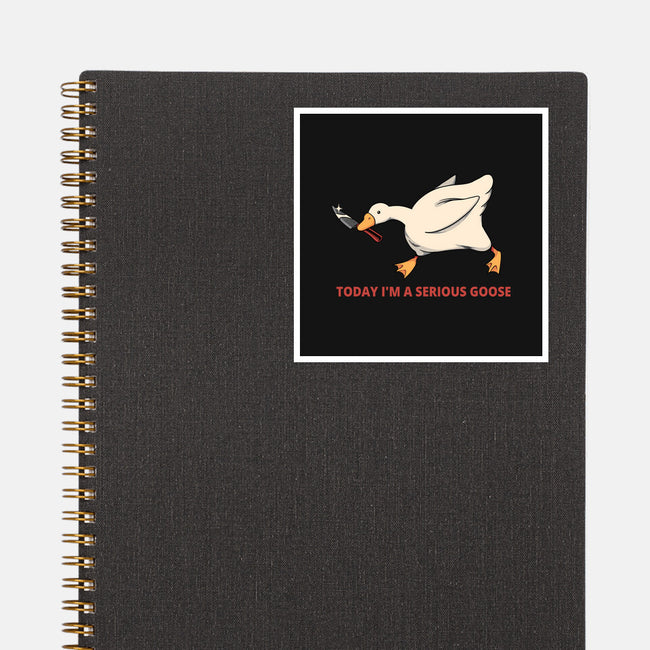 Serious Goose Violence-None-Glossy-Sticker-tobefonseca