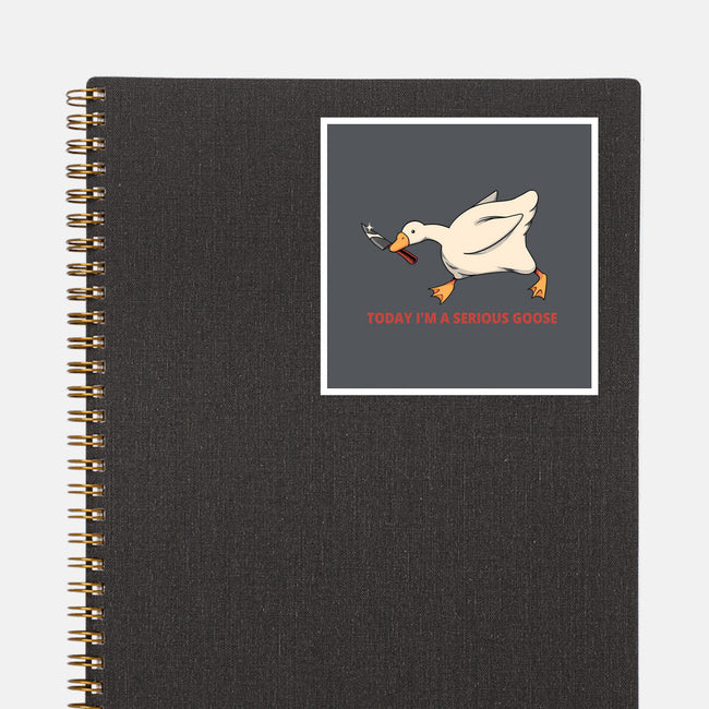 Serious Goose Violence-None-Glossy-Sticker-tobefonseca