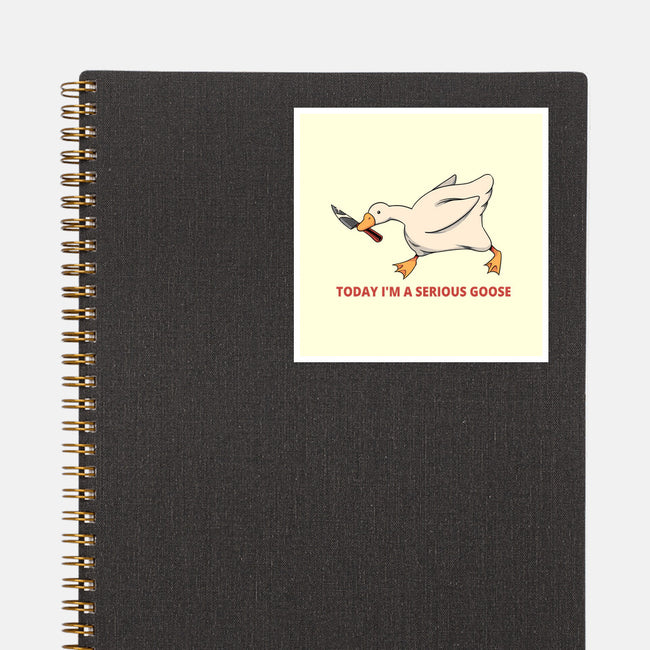 Serious Goose Violence-None-Glossy-Sticker-tobefonseca