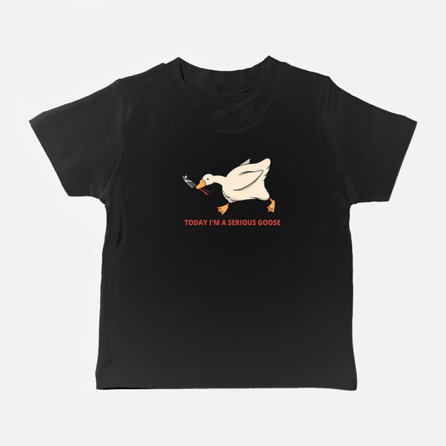 Serious Goose Violence-Baby-Basic-Tee-tobefonseca