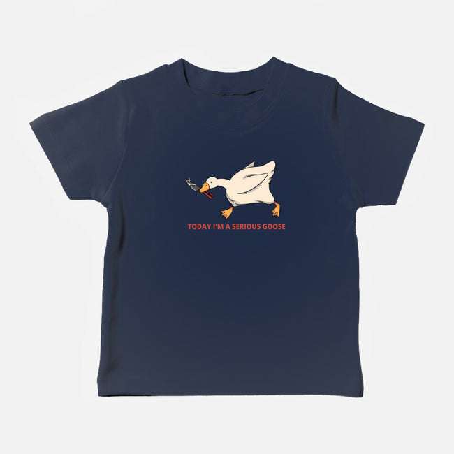 Serious Goose Violence-Baby-Basic-Tee-tobefonseca