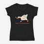 Serious Goose Violence-Womens-V-Neck-Tee-tobefonseca