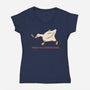 Serious Goose Violence-Womens-V-Neck-Tee-tobefonseca
