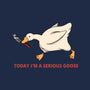 Serious Goose Violence-Womens-V-Neck-Tee-tobefonseca