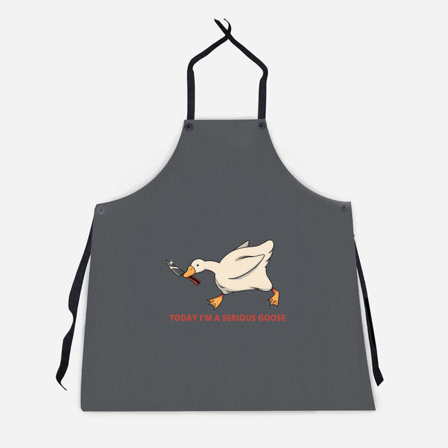 Serious Goose Violence-Unisex-Kitchen-Apron-tobefonseca