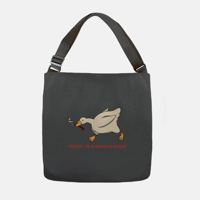 Serious Goose Violence-None-Adjustable Tote-Bag-tobefonseca