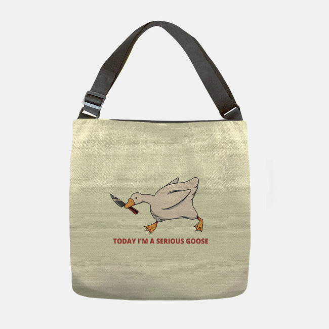 Serious Goose Violence-None-Adjustable Tote-Bag-tobefonseca