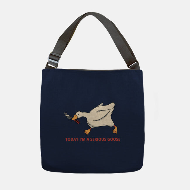 Serious Goose Violence-None-Adjustable Tote-Bag-tobefonseca