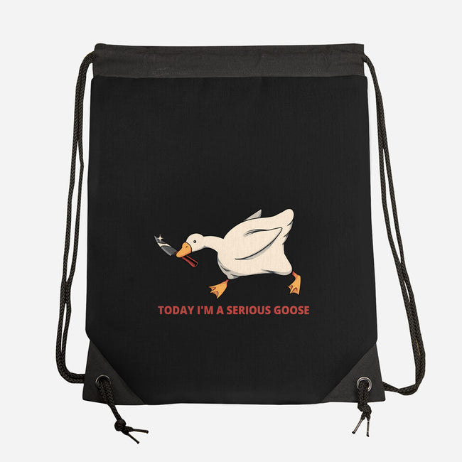 Serious Goose Violence-None-Drawstring-Bag-tobefonseca