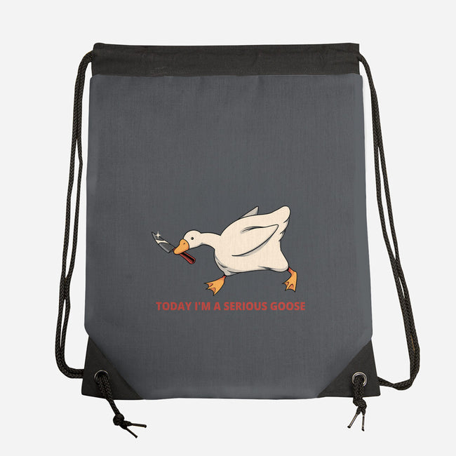 Serious Goose Violence-None-Drawstring-Bag-tobefonseca