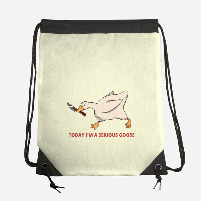 Serious Goose Violence-None-Drawstring-Bag-tobefonseca