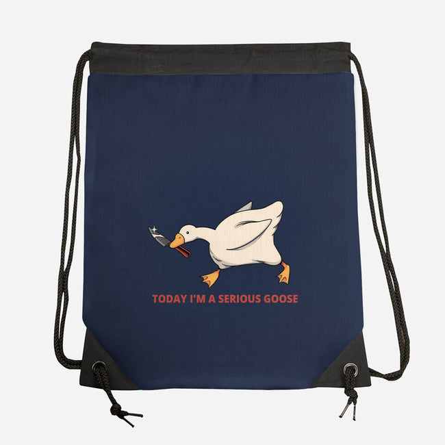 Serious Goose Violence-None-Drawstring-Bag-tobefonseca